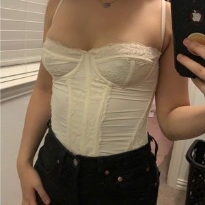 Cream colored size small corset top
